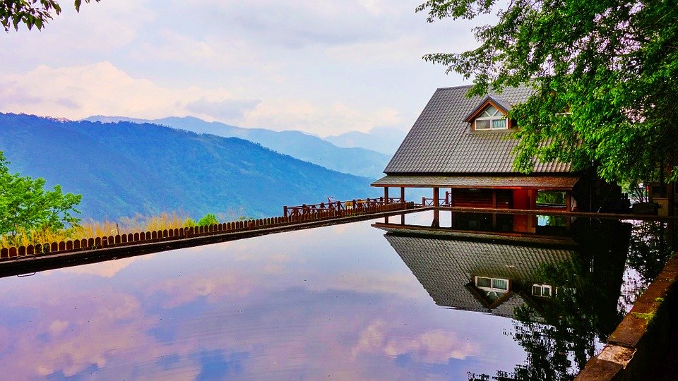 Swimming, Pool, Infinity Pool, Calm, Smooth, Tranquil